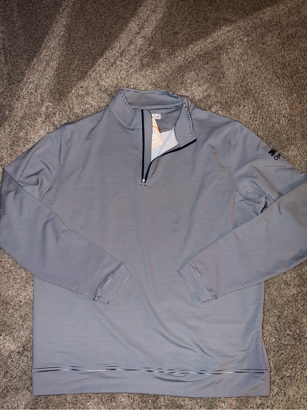 Peter Millar Zip-Up Quarter Sweater